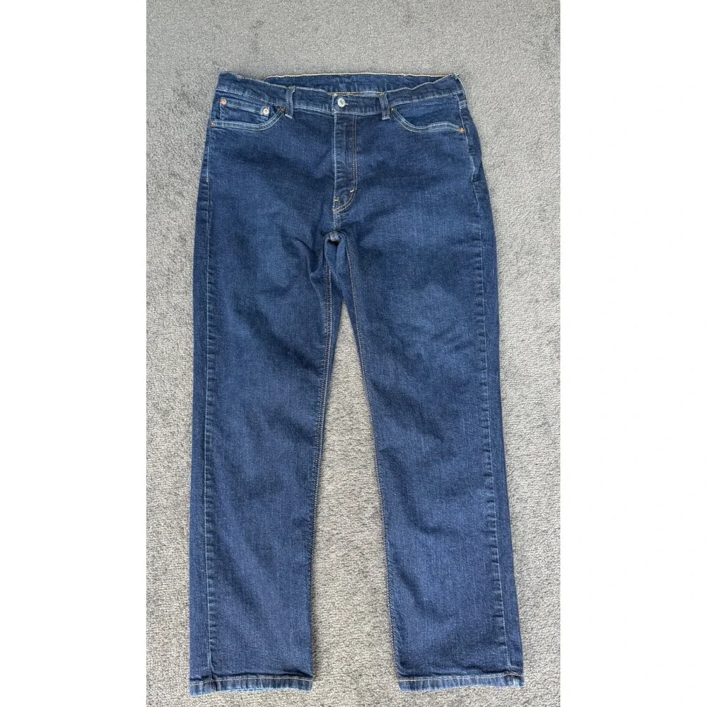 Levis 541 Athletic Taper Mens Jeans Dark Wash Blue Denim 38x32 Mid Rise